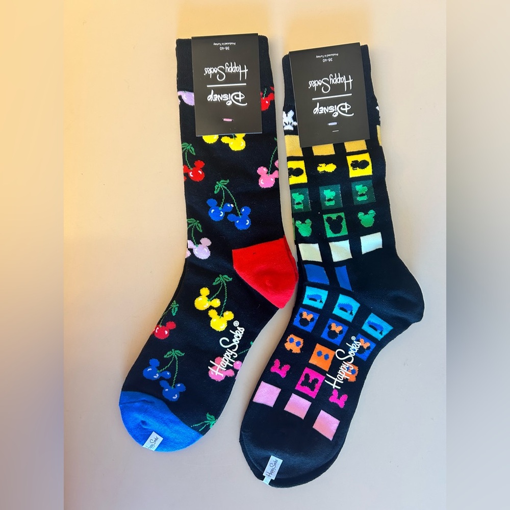 Happy Socks Disney Mickey Mouse Cherry 2 Pack